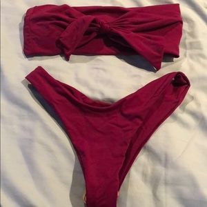 Shein Merlot bikini